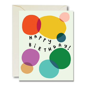 Happy Birthday Color Bubbles Card