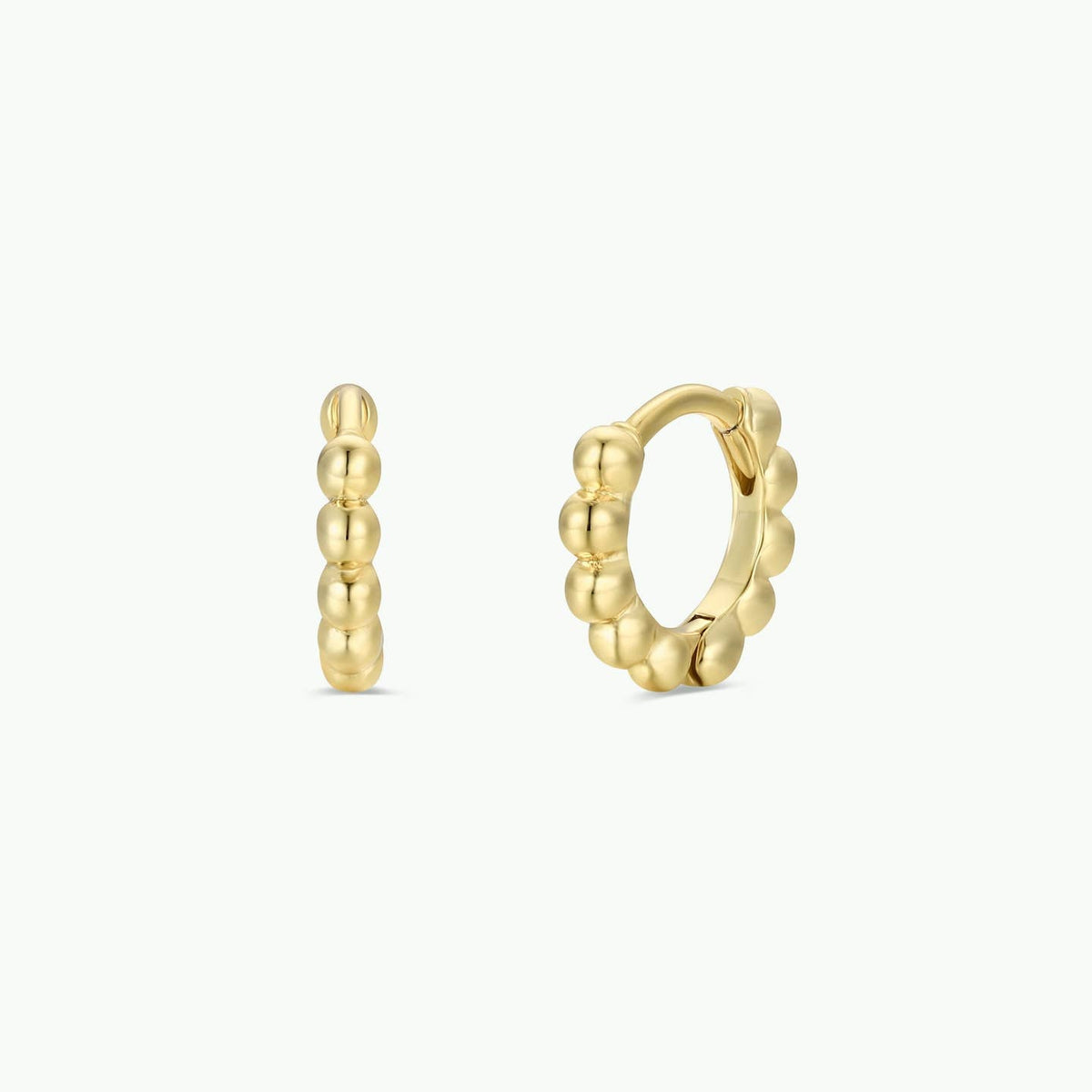 Ball Hoop - Tiny - Gold Earrings