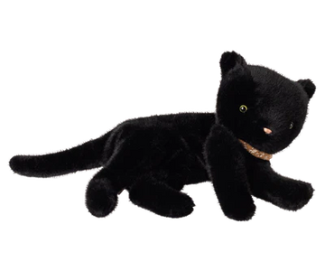 Sleeping kitten plush, Medium - Black
