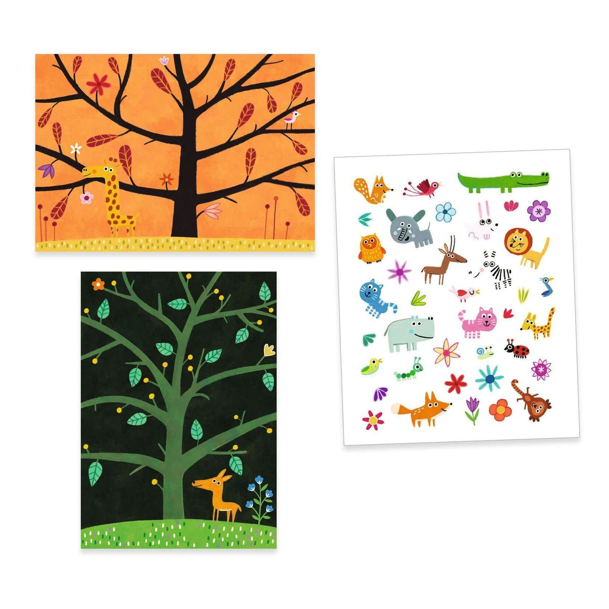 Stickers Off-Ground Reusable Sticker Set