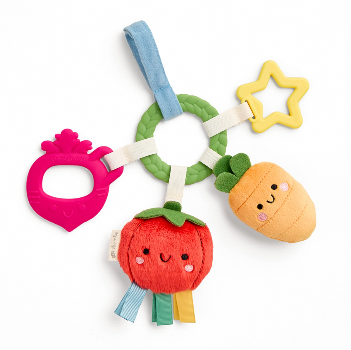 Bitzy Busy Ring? Teething Activity Toy Veggie