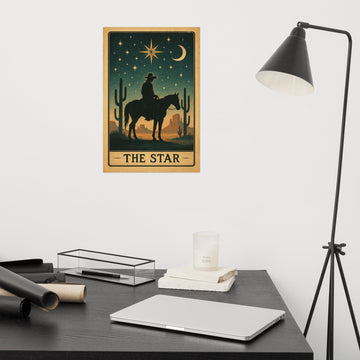 The Star Cowboy Renaissance Poster | Western Wall Art ¨C Museum Quality Matte Print