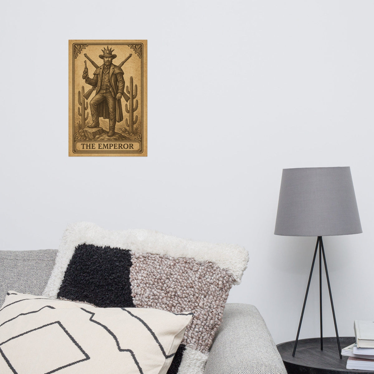 The Emperor ¨C Western Arcana Cowboy Tarot Poster