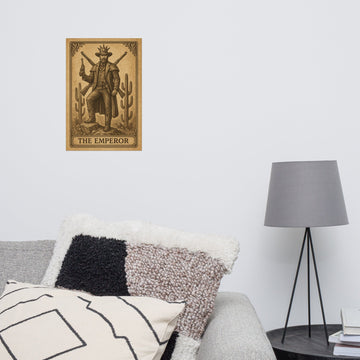 The Emperor ¨C Western Arcana Cowboy Tarot Poster
