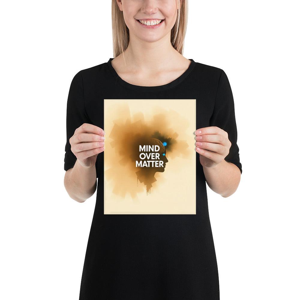 Mind Over Matter Motivational Poster with Free Shipping