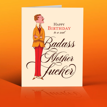 Mofo Dandy Real Badass Birthday Card