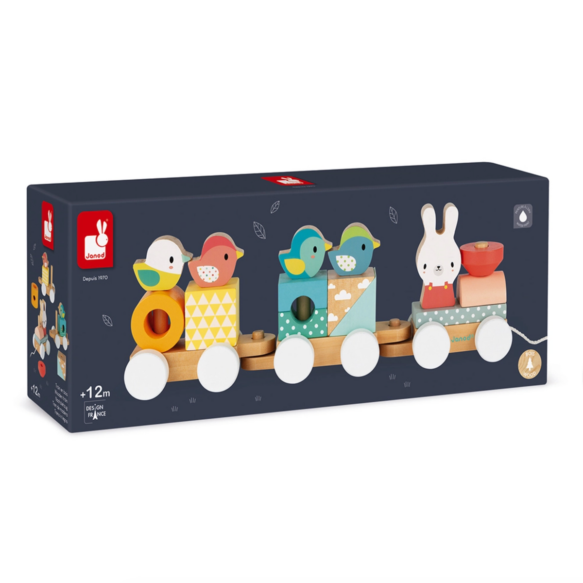 Pure Train Pull Along 17 Pieces
