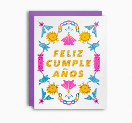 Feliz Cumpleanos Fiesta - Birthday Card