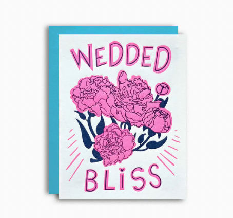 Wedded Bliss Peony Card