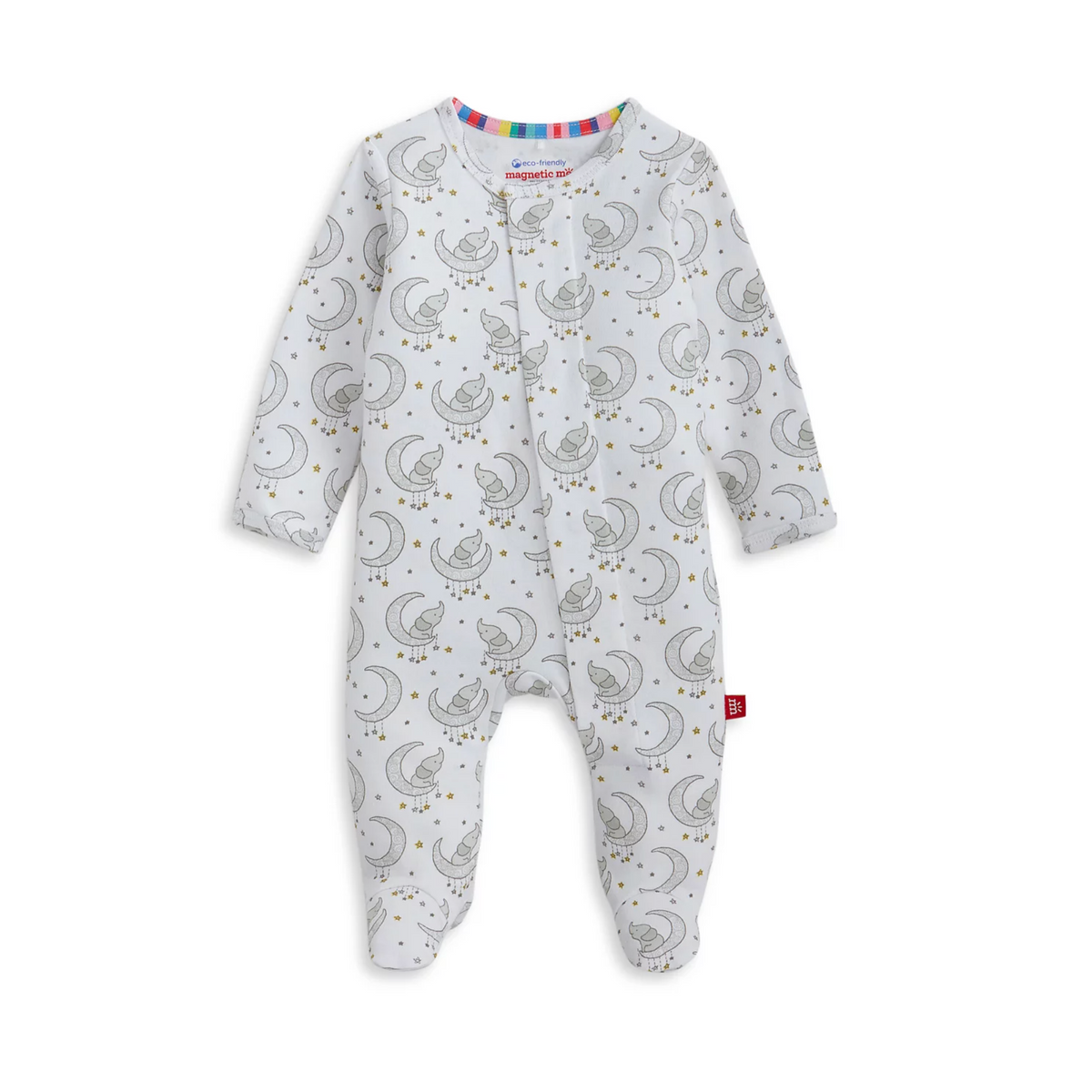 Sweet Dream Elephant Organic Cotton Magnetic Footie