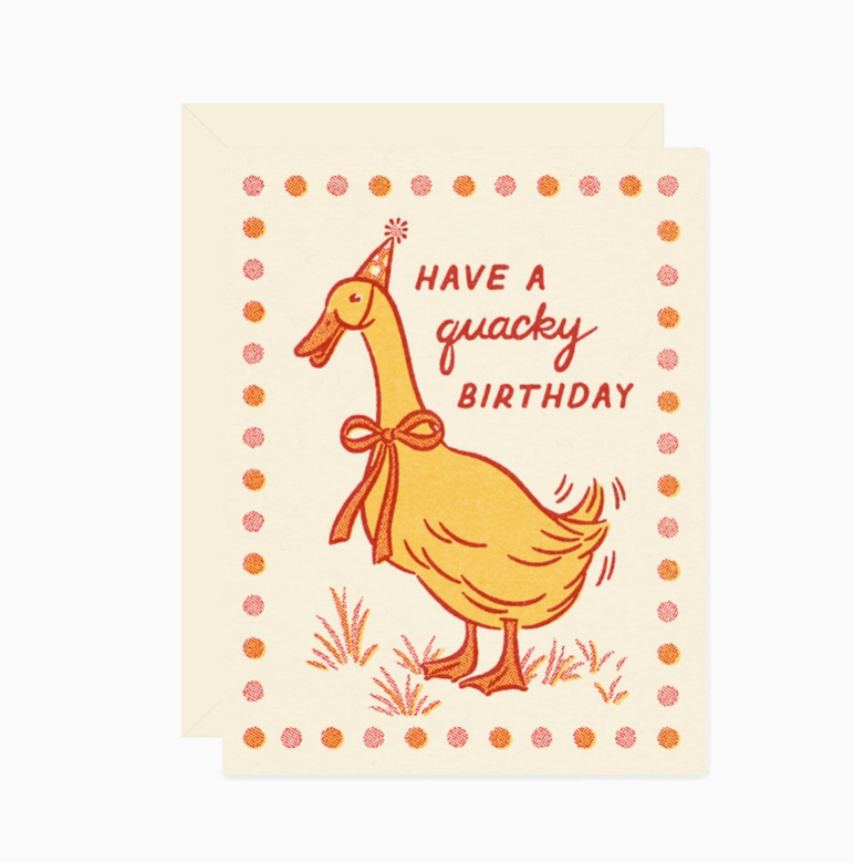 Quacky Duck Birthday Card