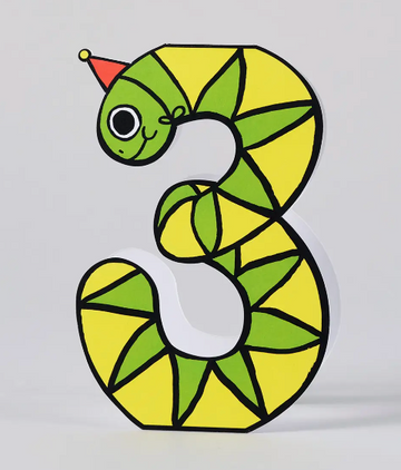 Snake 3rd Birthday Kid's Card