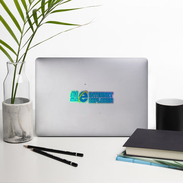 Number One Internet Explorer Holographic Sticker