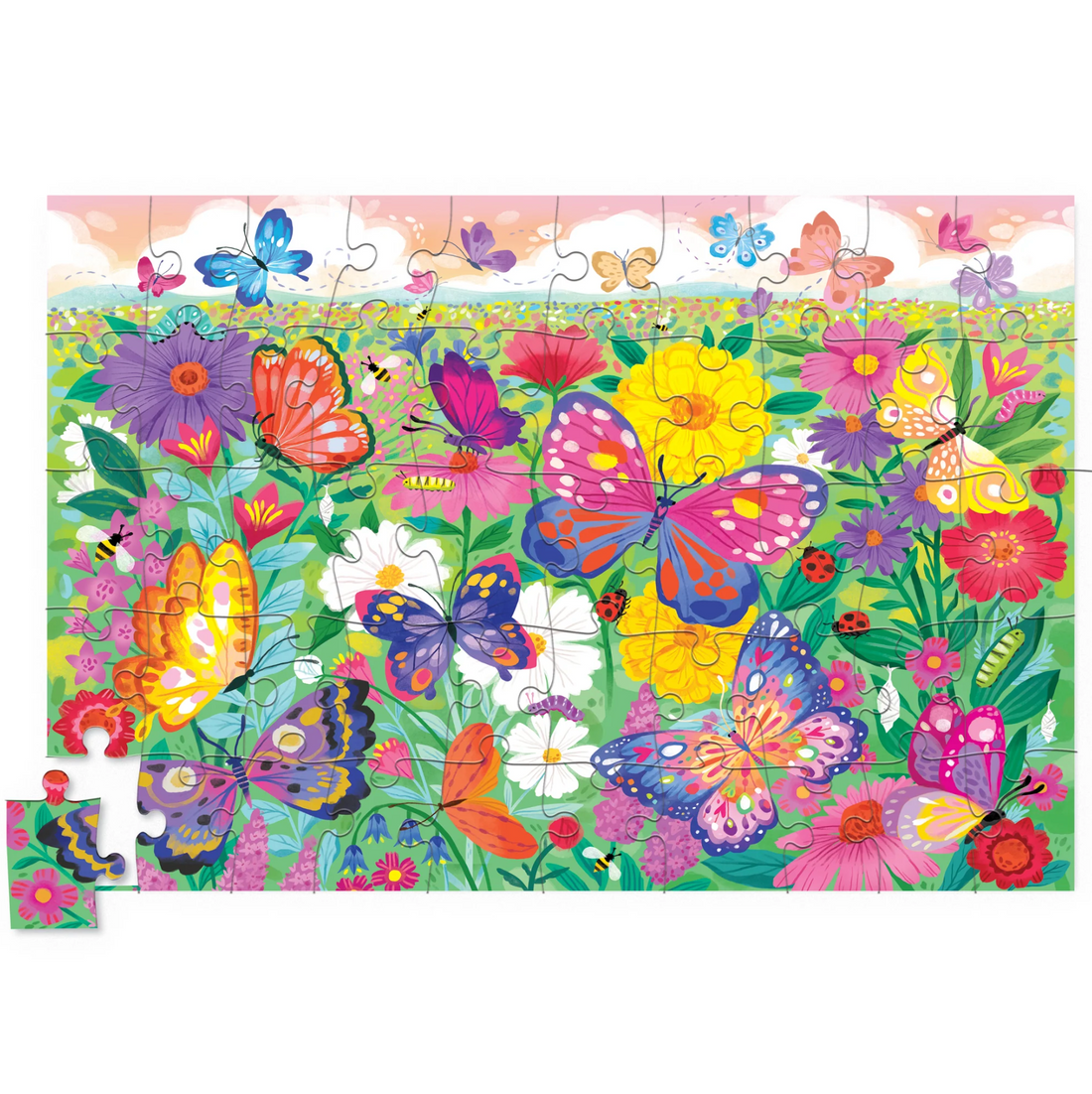 50-Piece Holographic Puzzle - Butterflies