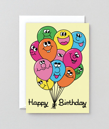 Happy Birthday Bunch of Balloons Card