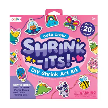 Shrink-Its!: D.I.Y. Shrink Art Kit - Cute Crew (28 Pc Set)
