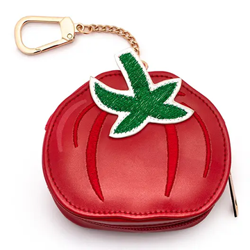 2-in-1 Bag Charm & Reusable Shopper Bag - Ripe Red Tomato