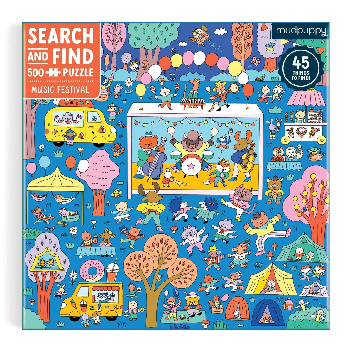 Music Festival 500 Piece Search and Find Family Puzzle