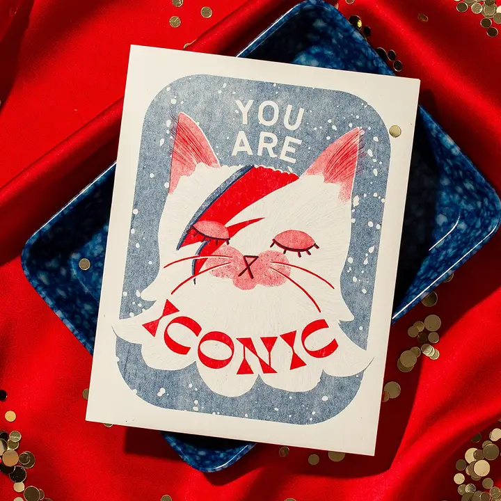 You Are Iconic - Risograph Greeting Card