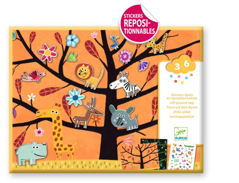 Stickers Off-Ground Reusable Sticker Set