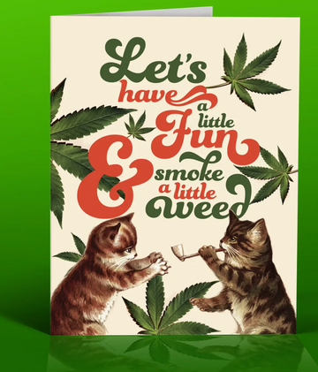 Cats and Weed Card