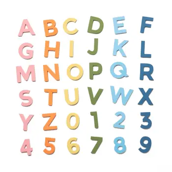 2 36pc Rainbow Mod Magnetic Letters