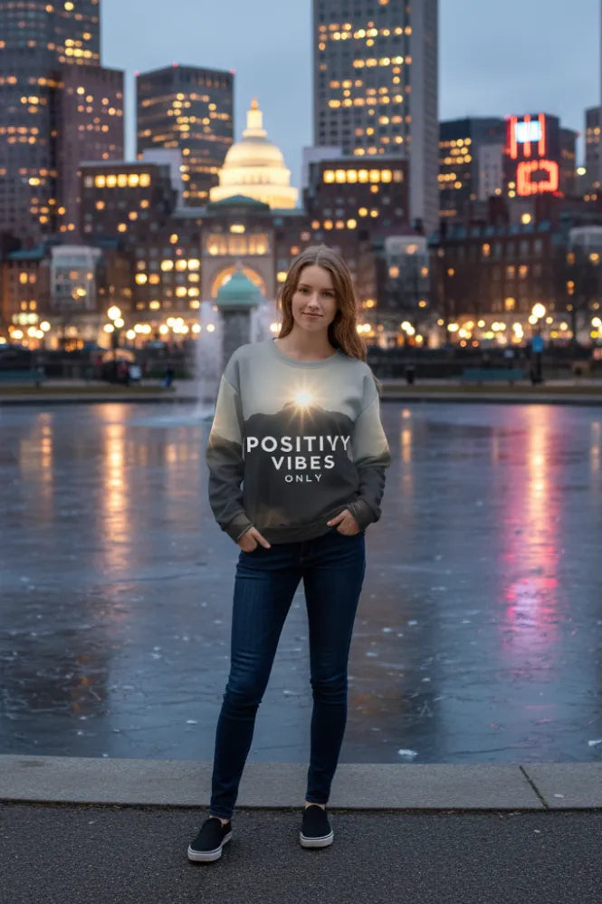 Positive Vibes Only ¨C Recycled Unisex Sweatshirt