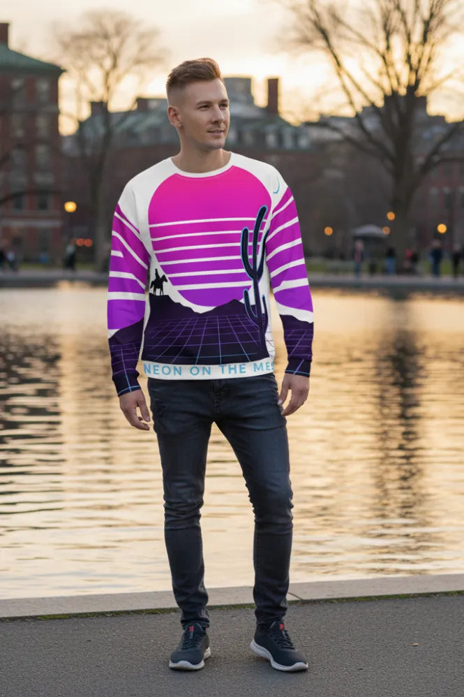 Neon On The Mesa ¨C Recycled Unisex Sweatshirt