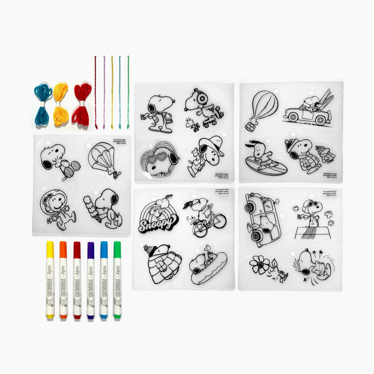 OOLY X Peanuts DIY Shrink Art Kit
