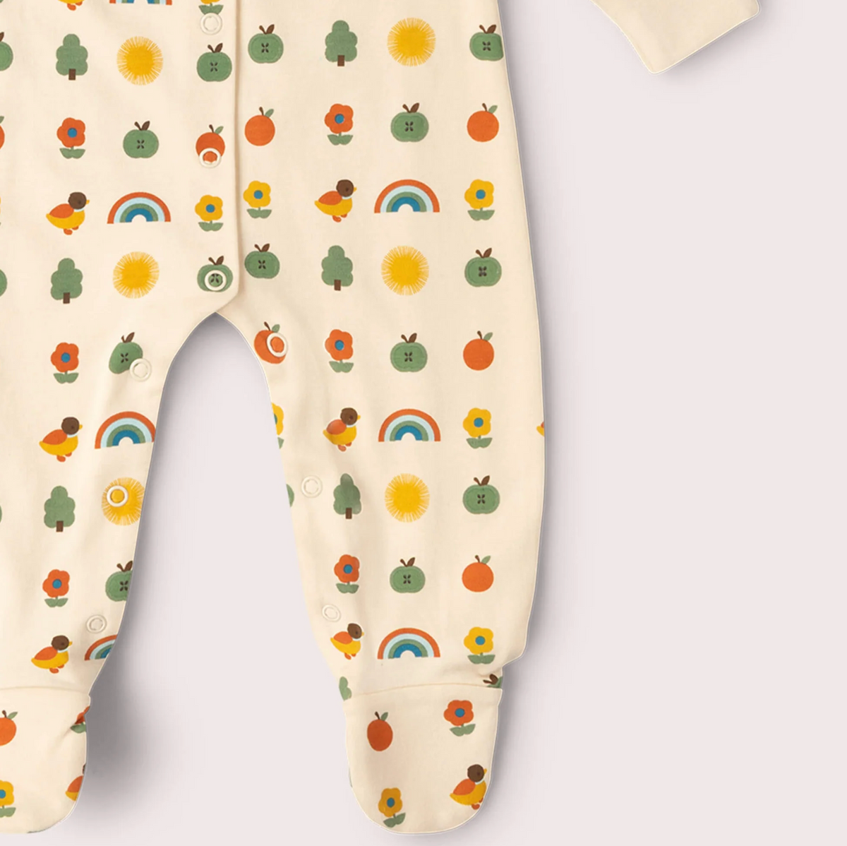 Vintage Rainbows Organic Babygrow