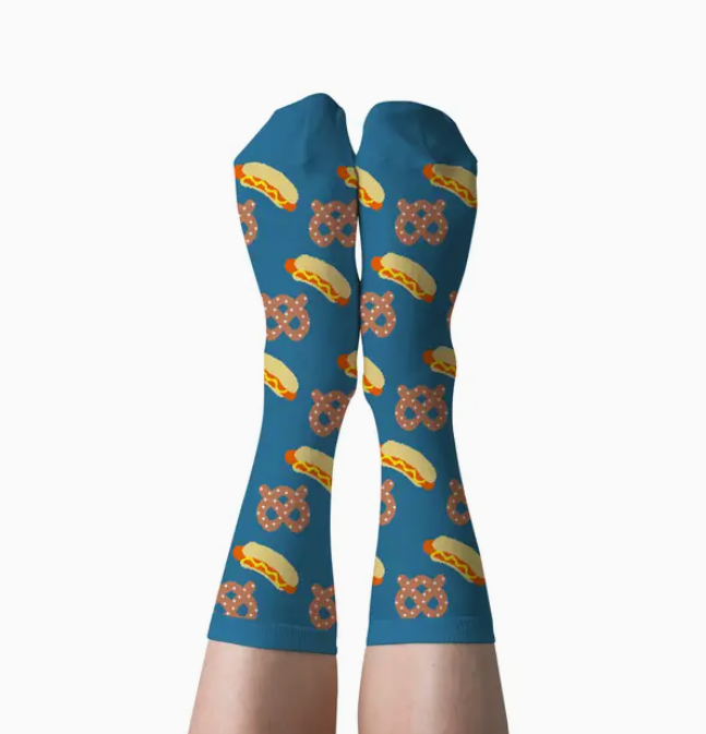Hot Dog & Pretzel Socks