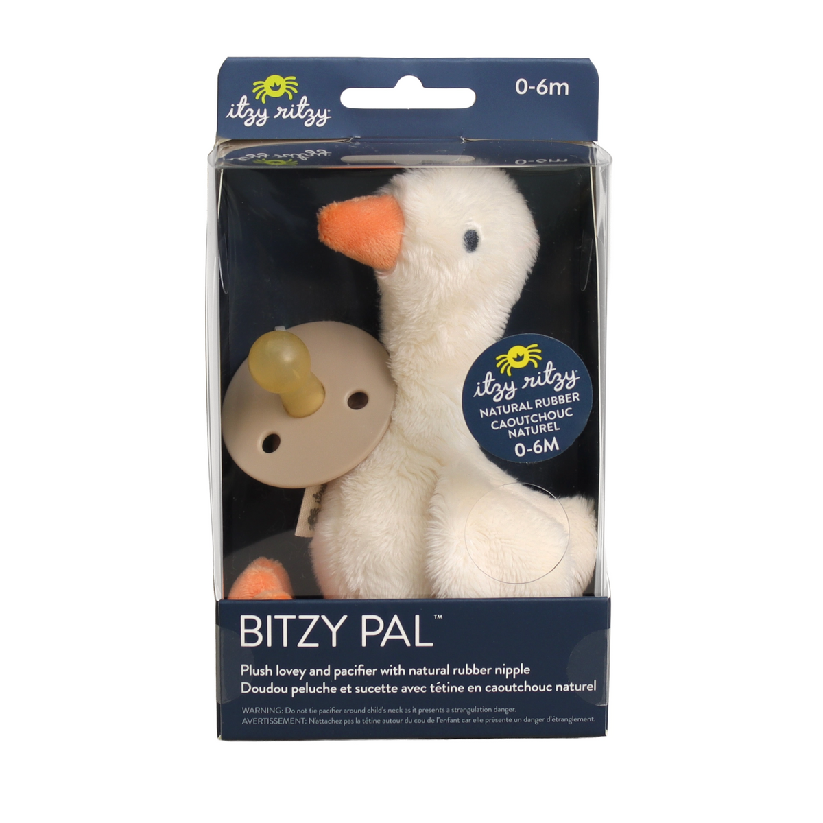 Pal Natural Rubber Pacifier & Plush Goose