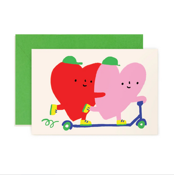 Scooter Hearts Mini Note