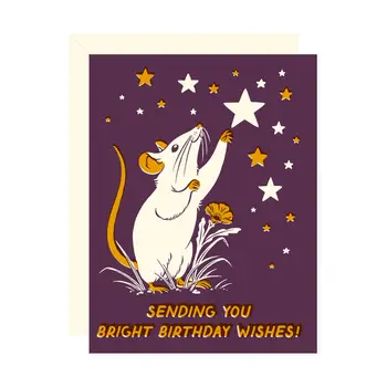 Mouse Birthday Wishes Card