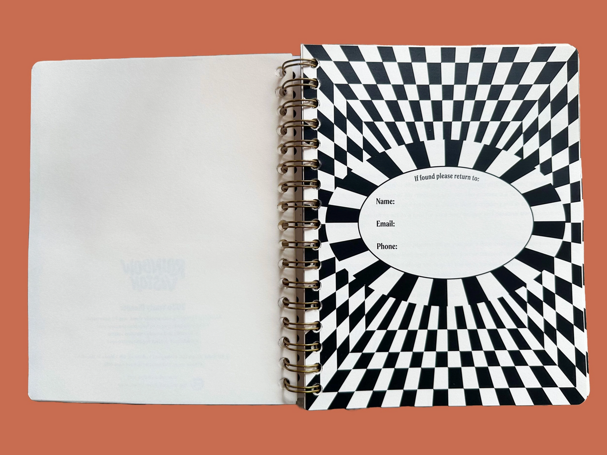Undated Flexible Planner, Flower Power Cover