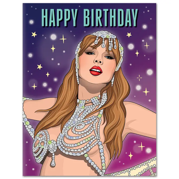 Taylor Swift Favorite Showgirl Birthday Card