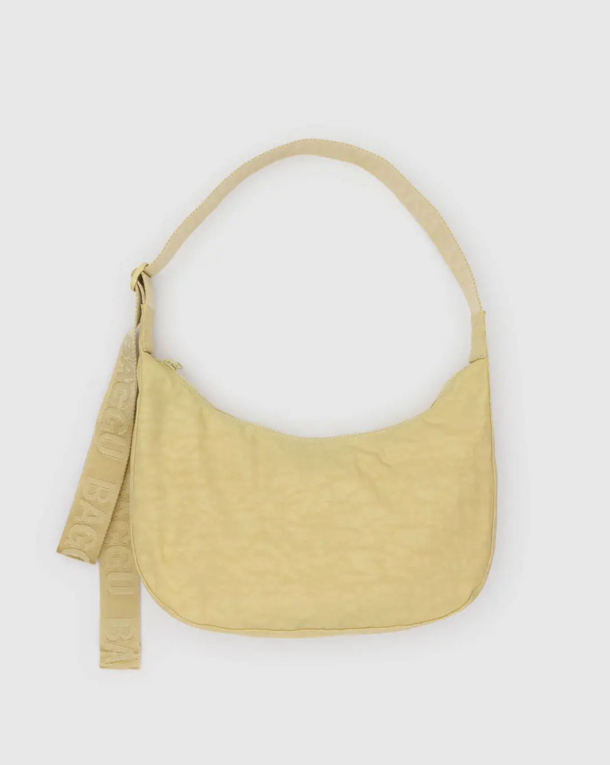 Medium Nylon Crescent Bag Butter