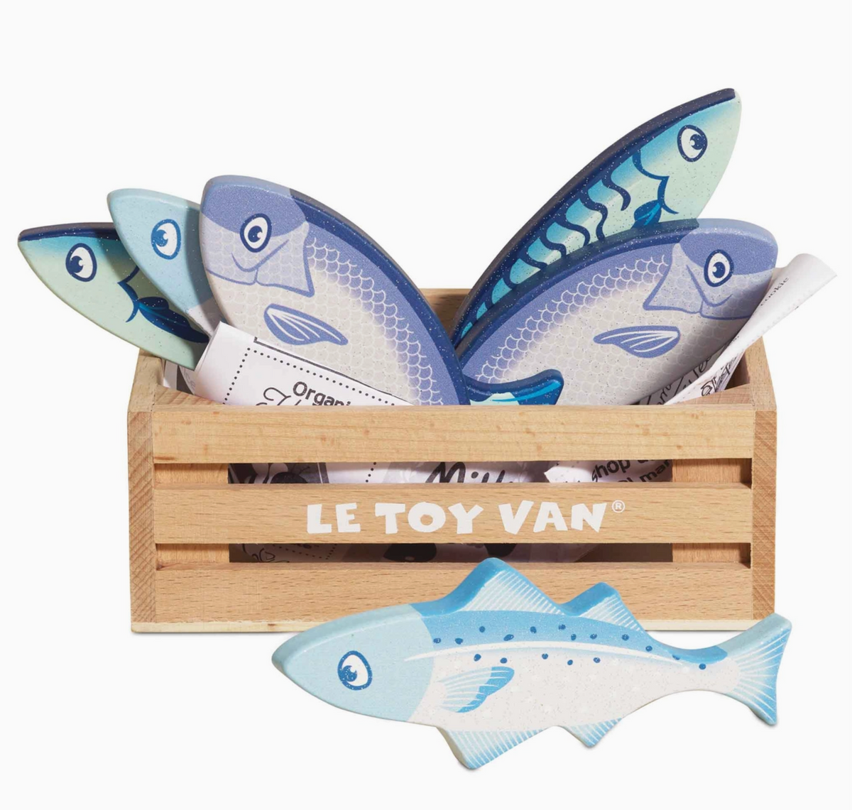 Market Fish Wooden Play Market Crate
