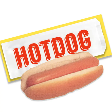 Nyc Hot Dog Postcard W/Envelope & Concession Bag