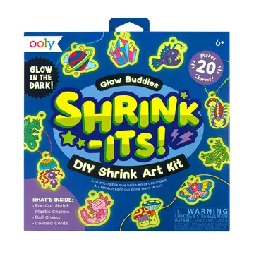 Shrink-Its!: D.I.Y. Shrink Art Kit - Glow Buddies (28 Pc Set)
