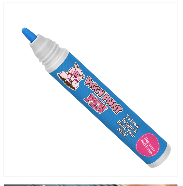 Piggy Pink Piggy Paint Pen Non-Toxic Kids Nail Polish
